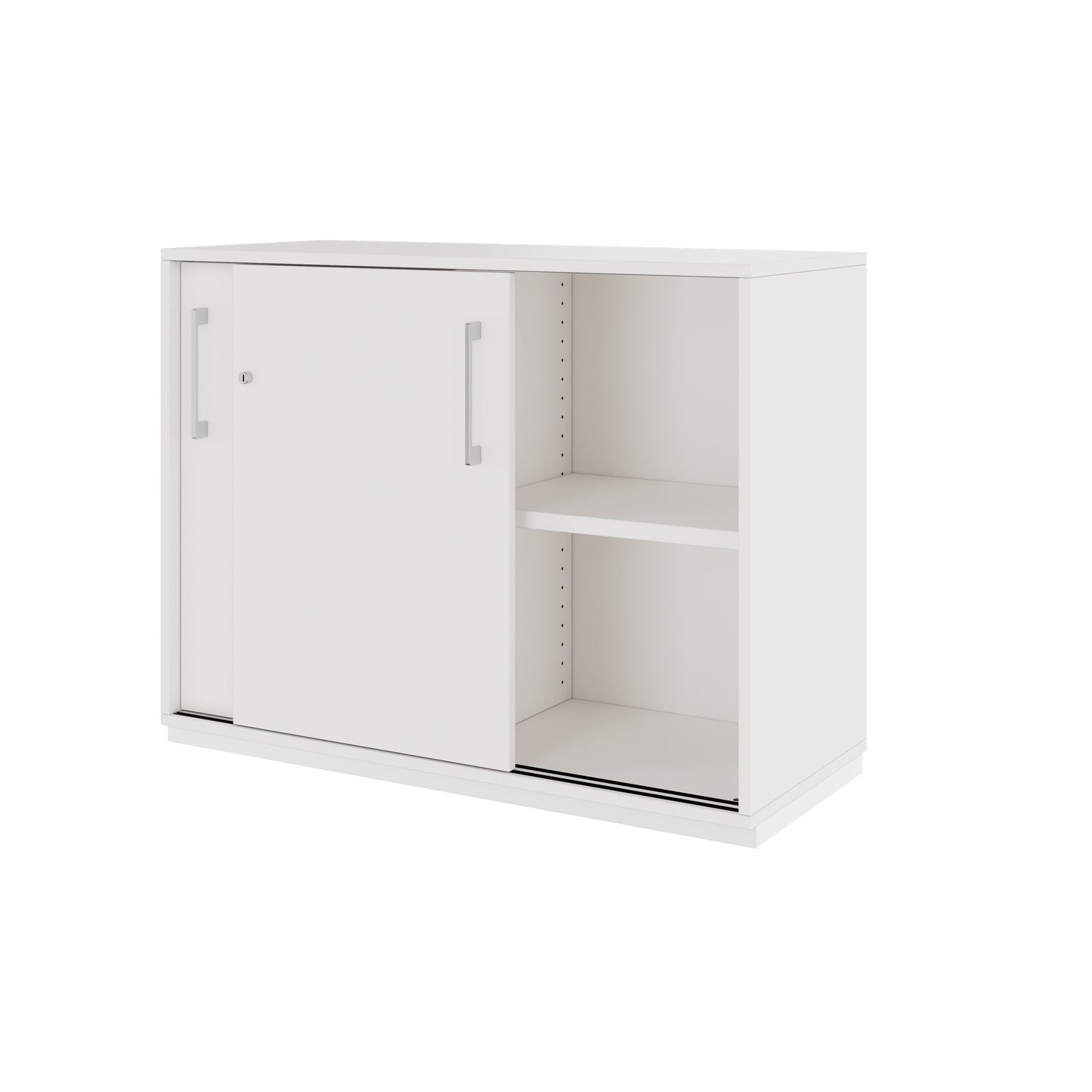 PRO Sliding door cabinet | 2 Oh, 800 - 1600 x 770 mm, white