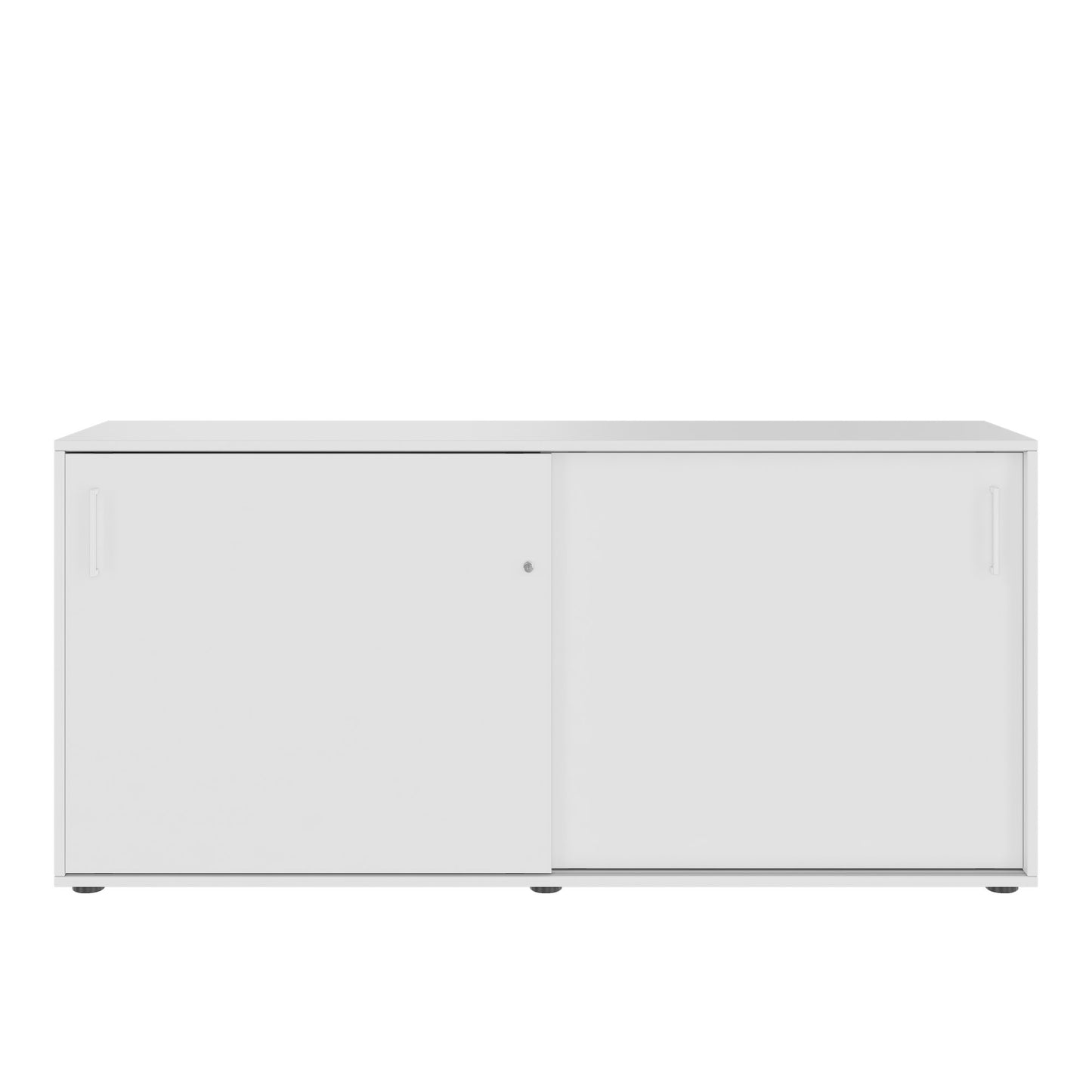 NOVA Sliding door cabinet | 2 OH, 1640 x 740 mm, white