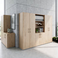 PRO wall unit | 5 OH, 2400 x 1880 mm, natural oak - 15 Thumbnail Image