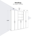 PRO Wall wall | 6 Oh, 2400 x 2250 mm, graphite / white - 15 Thumbnail Image
