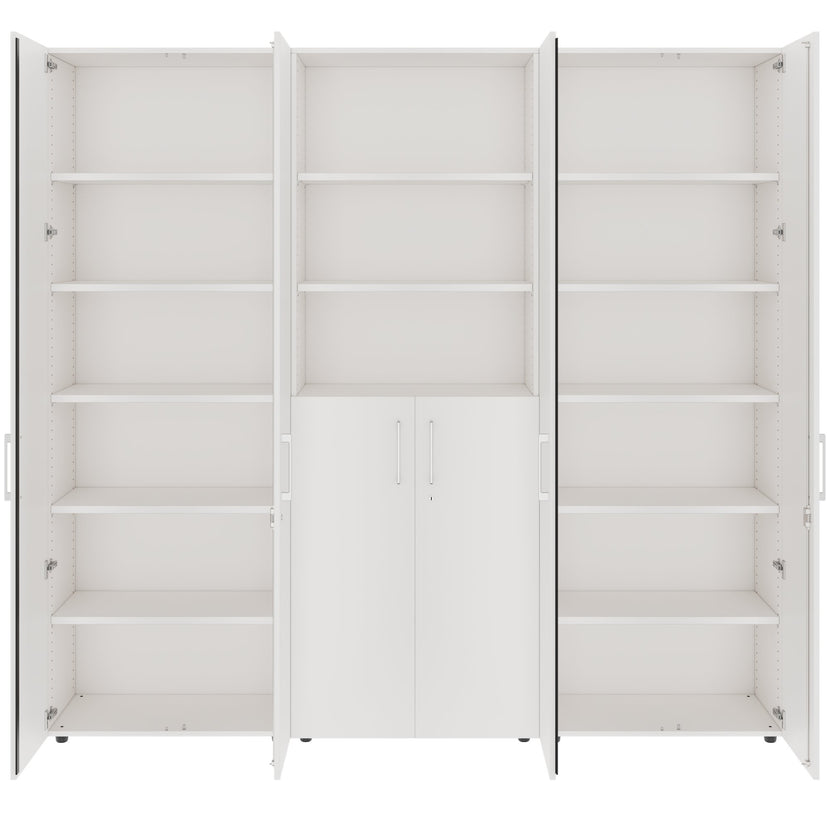 PRO Parete muro | 6 OH, 2400 x 2250 mm, bianco