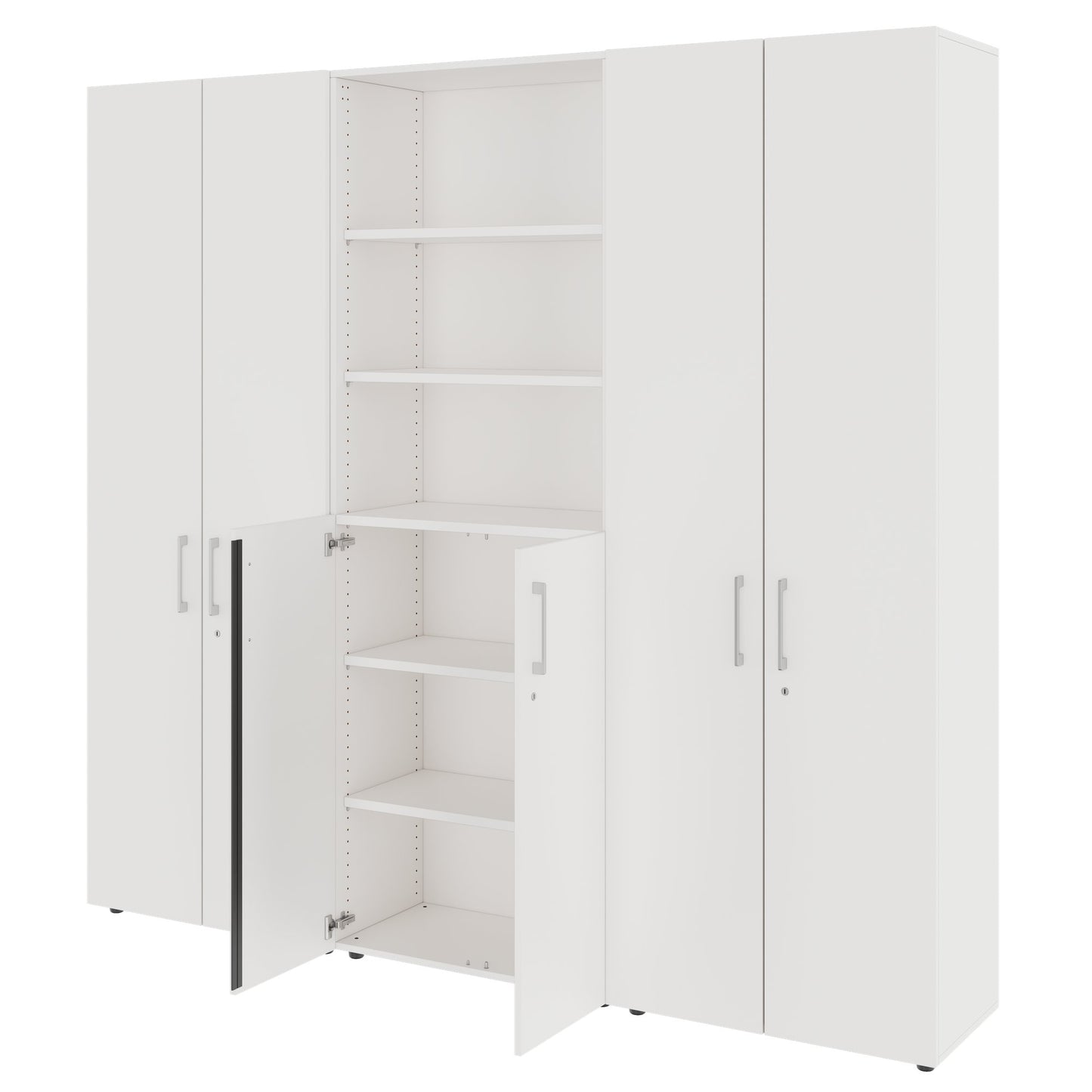 PRO Parete muro | 6 OH, 2400 x 2250 mm, bianco