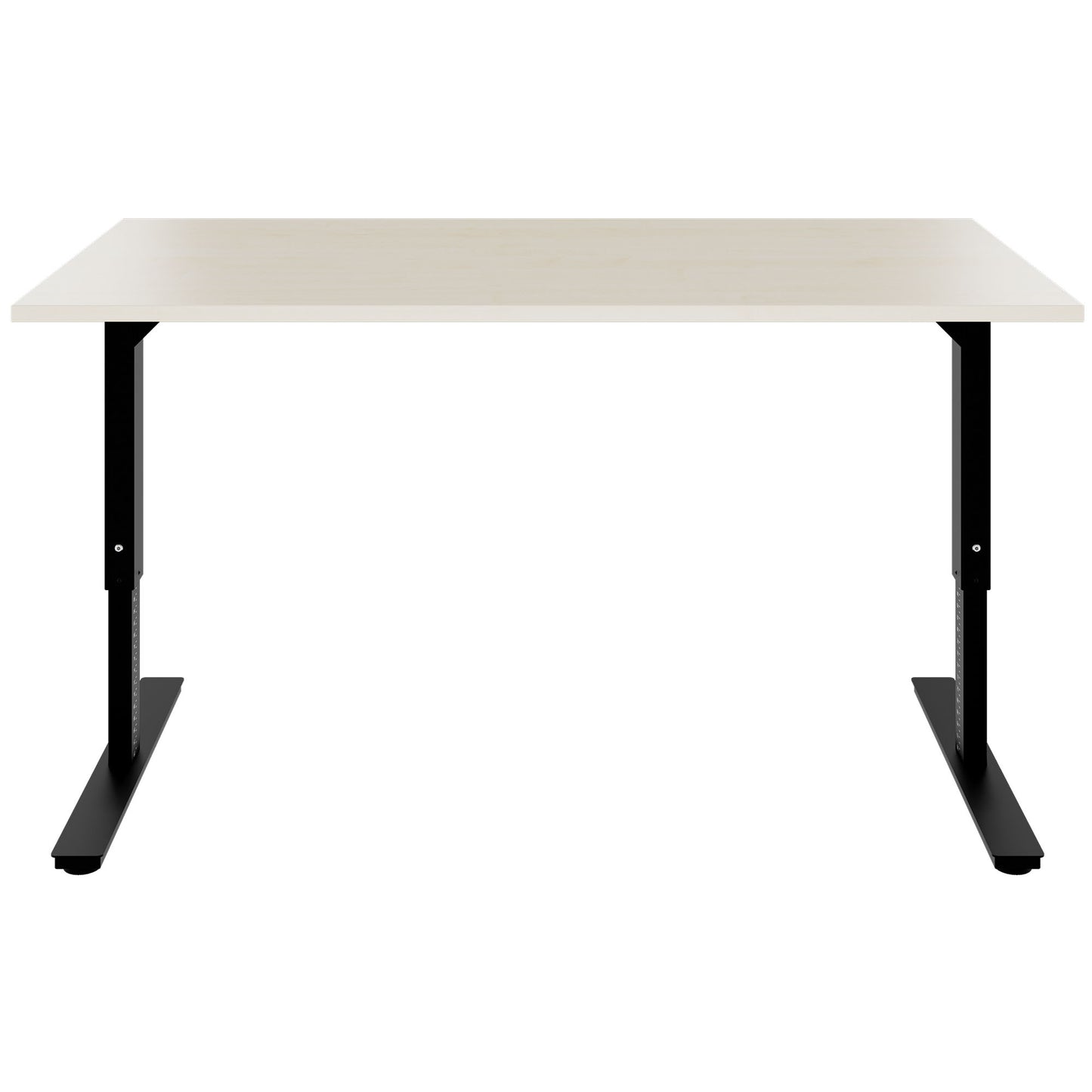 SCALE Schreibtisch | 1600 - 1800 mm, manuell höhenverstellbar, Ahorn