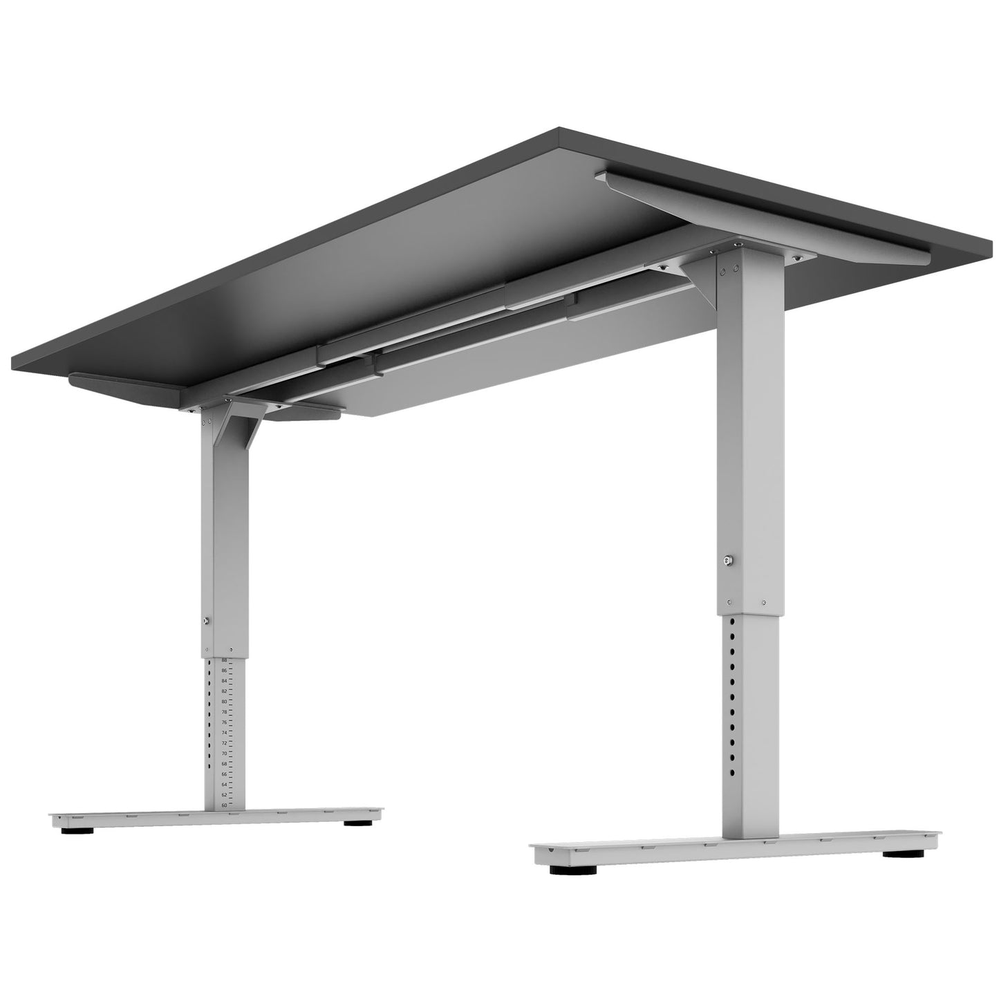 SCALE desk | 1600 - 1800 mm, manually height adjustable, anthracite