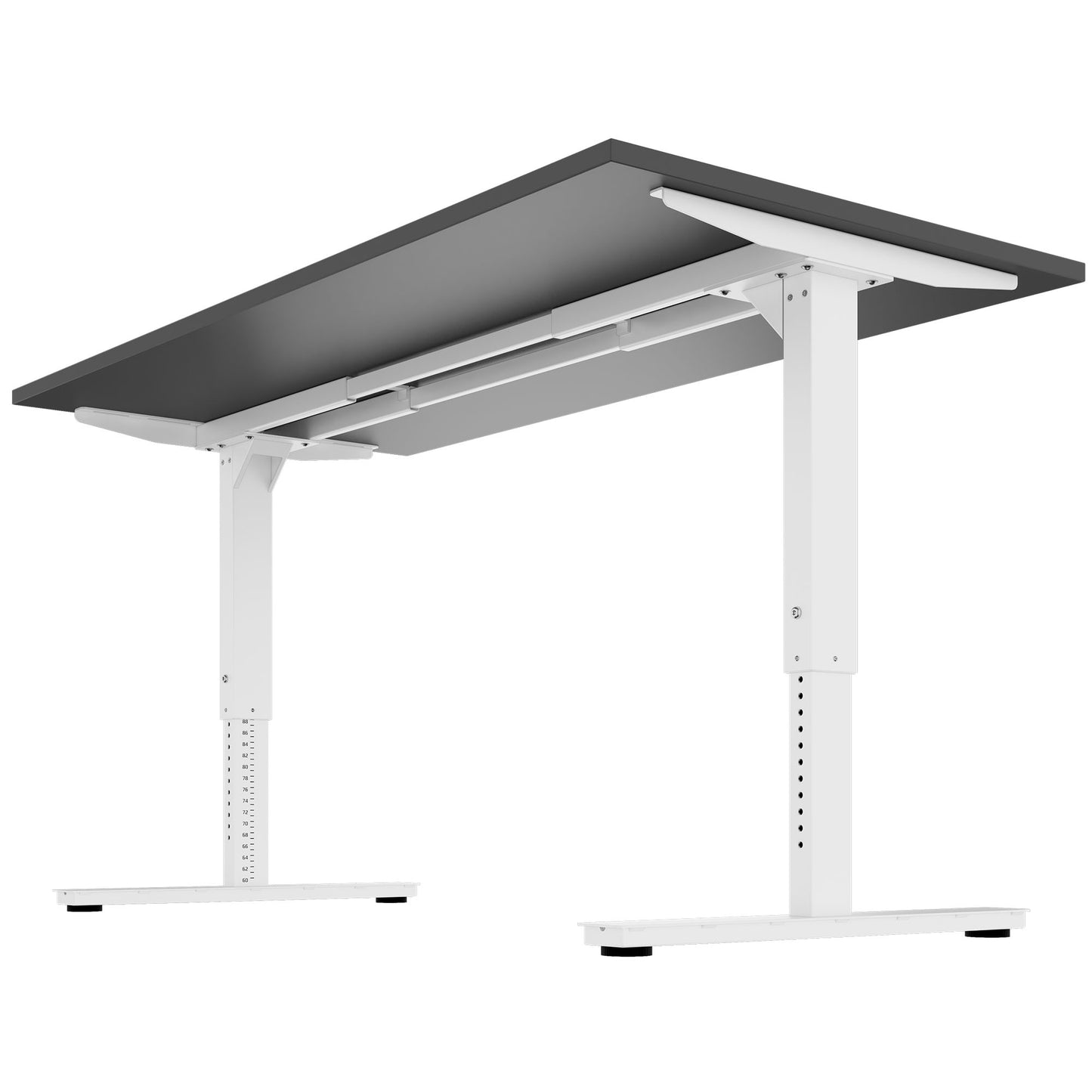 SCALE desk | 1600 - 1800 mm, manually height adjustable, anthracite