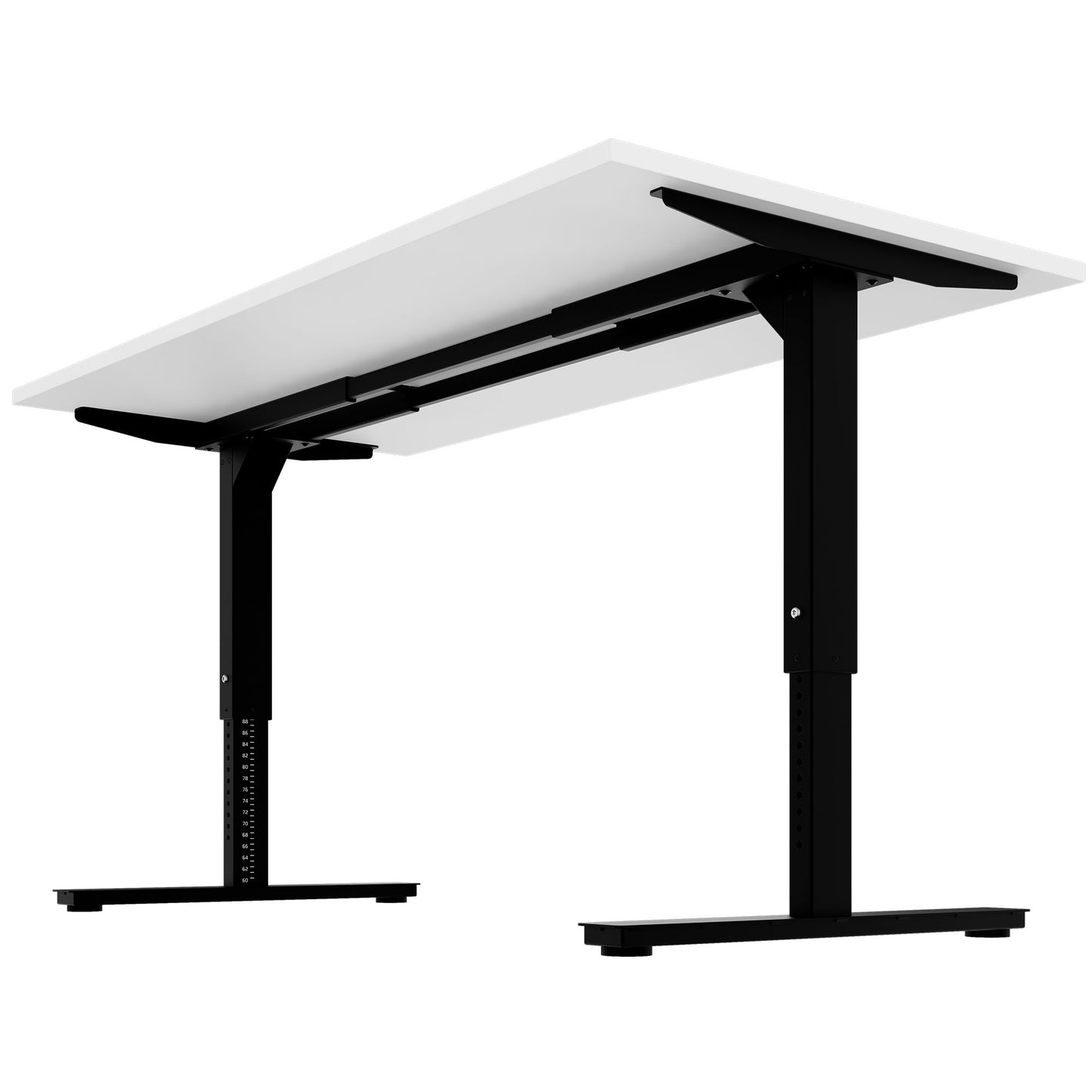 SCALE desk | 1600 - 1800 mm, manually height adjustable, white