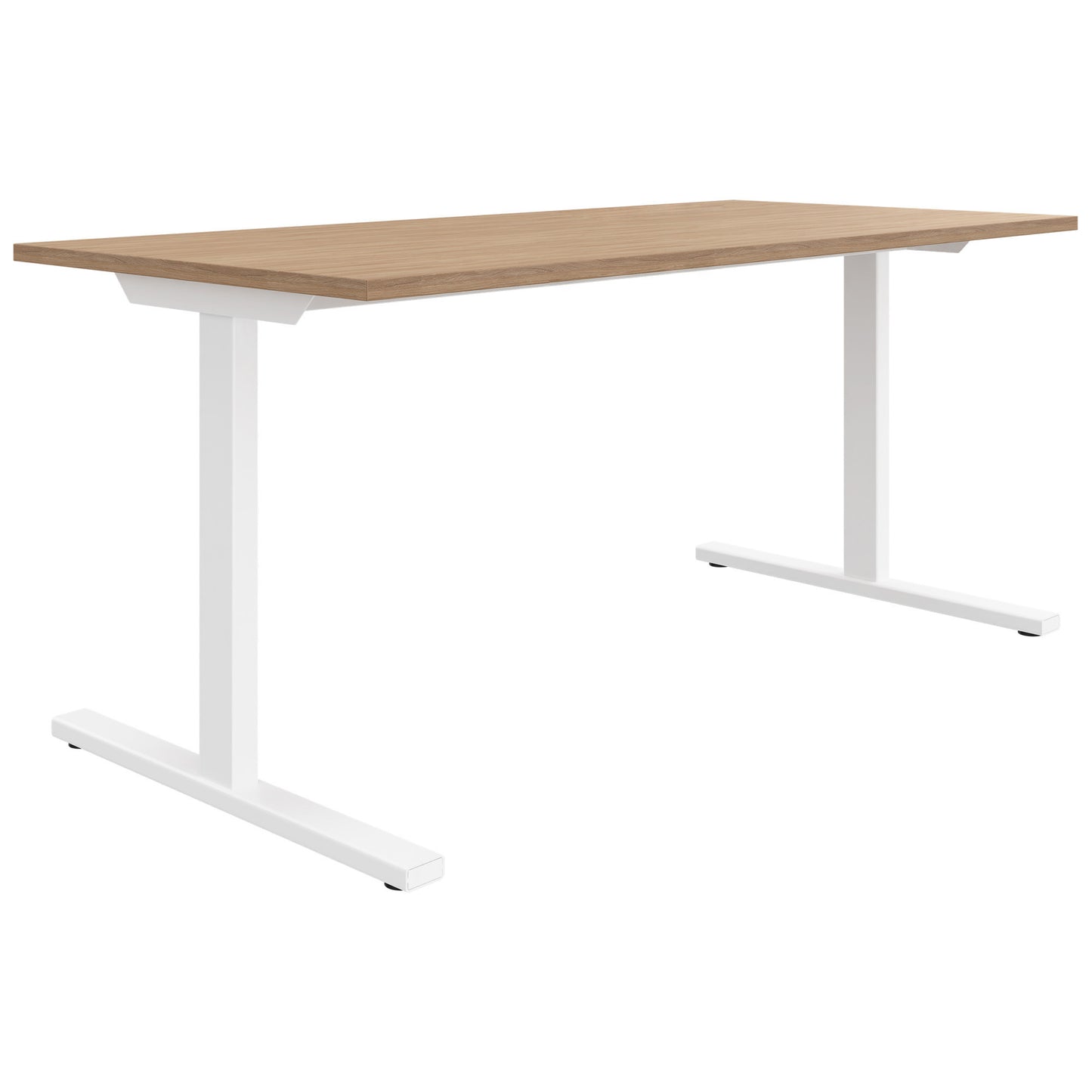 T-EASY desk | 1200 - 1800 mm, amber oak