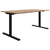 T-EASY desk | 1200 - 1800 mm, amber oak