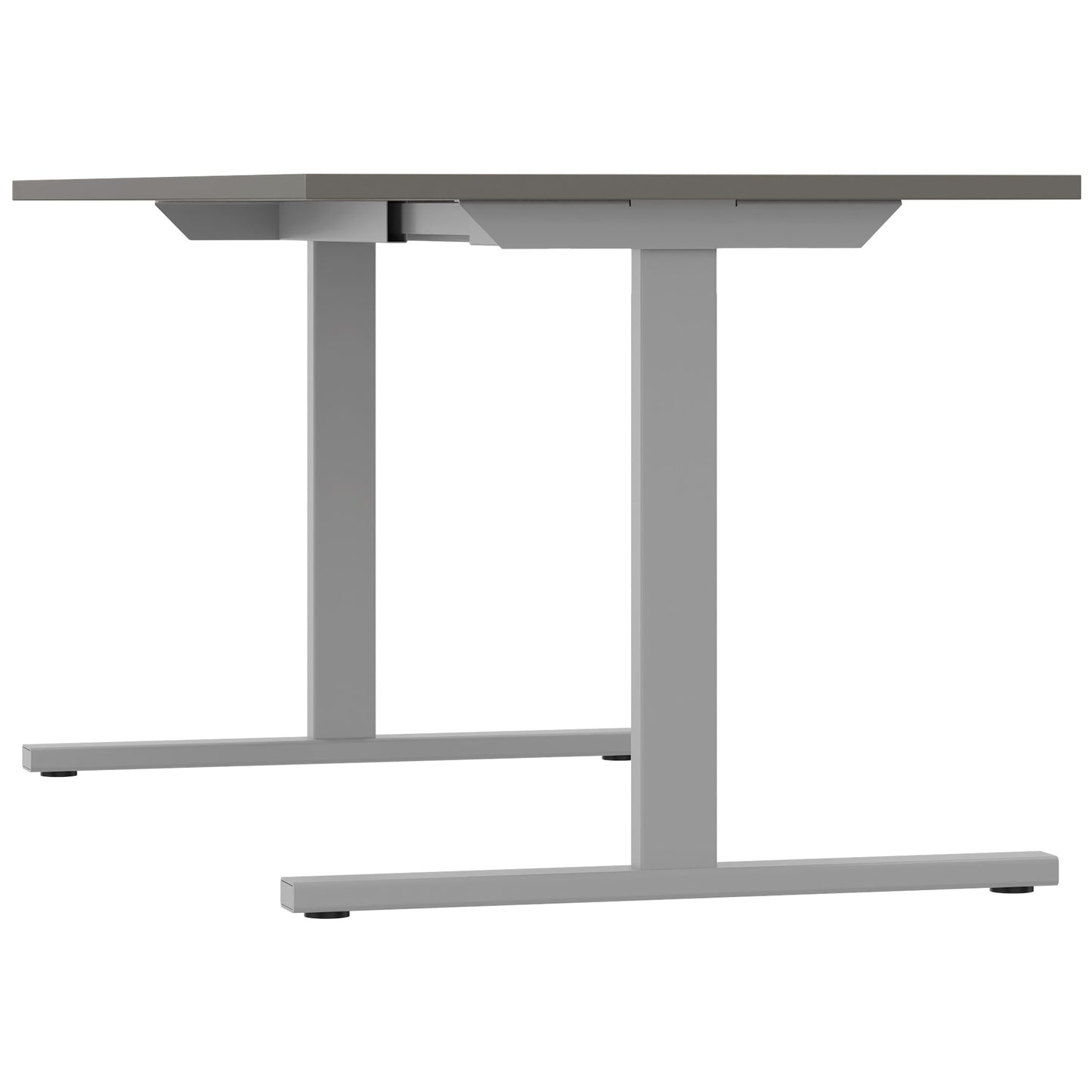 T-EASY Schreibtisch | 1200 - 1800 mm, Cubanitgrau