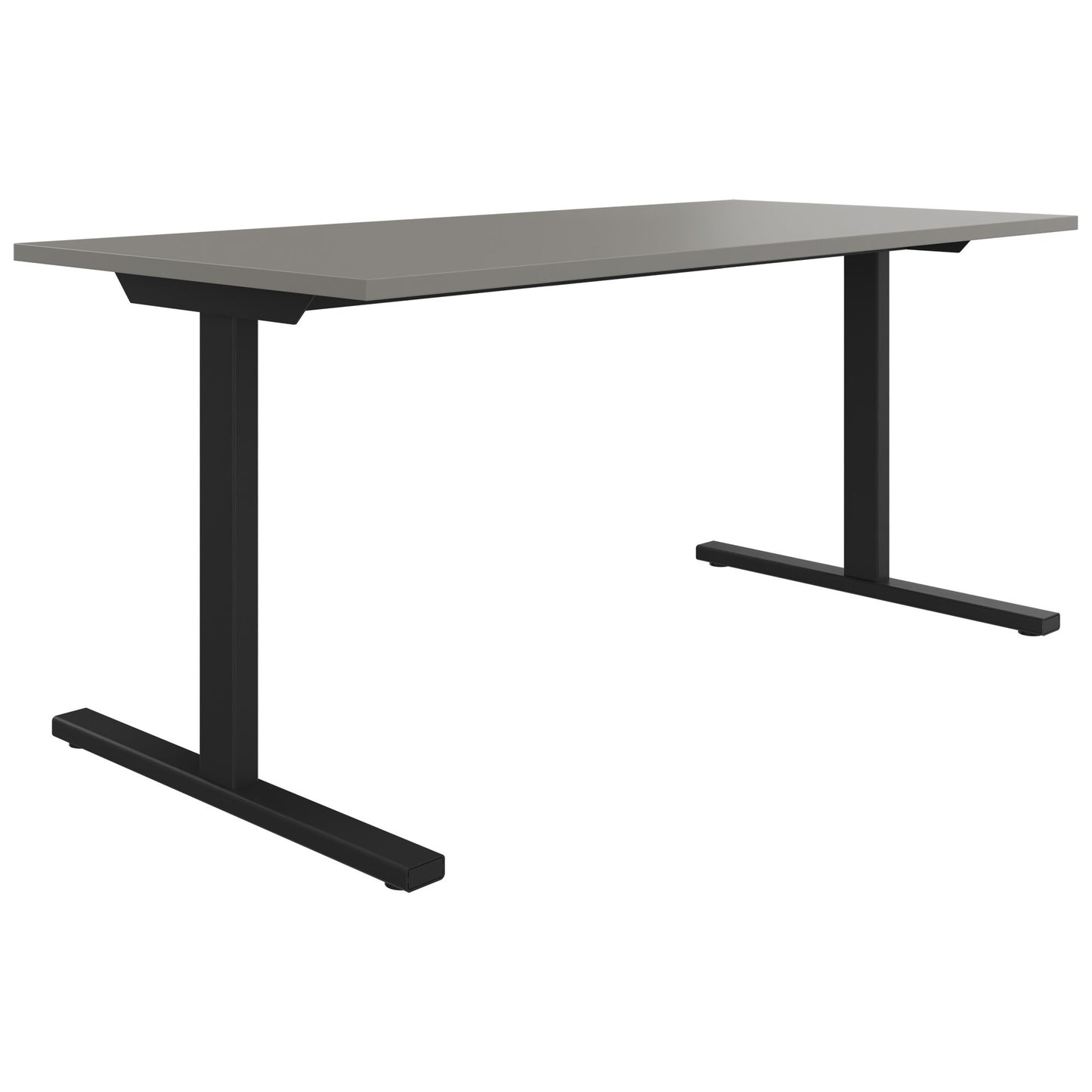 T-EASY Schreibtisch | 1200 - 1800 mm, Cubanitgrau