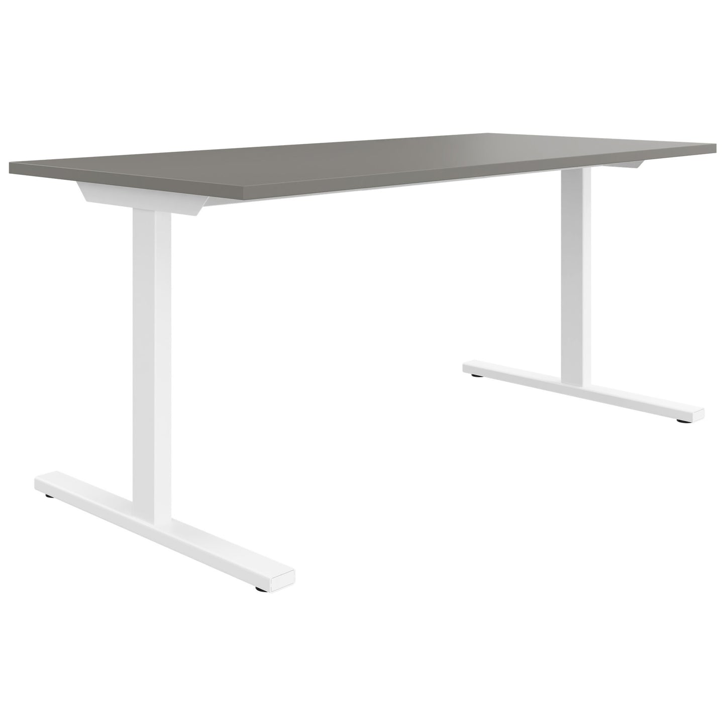 T-EASY Schreibtisch | 1200 - 1800 mm, Cubanitgrau