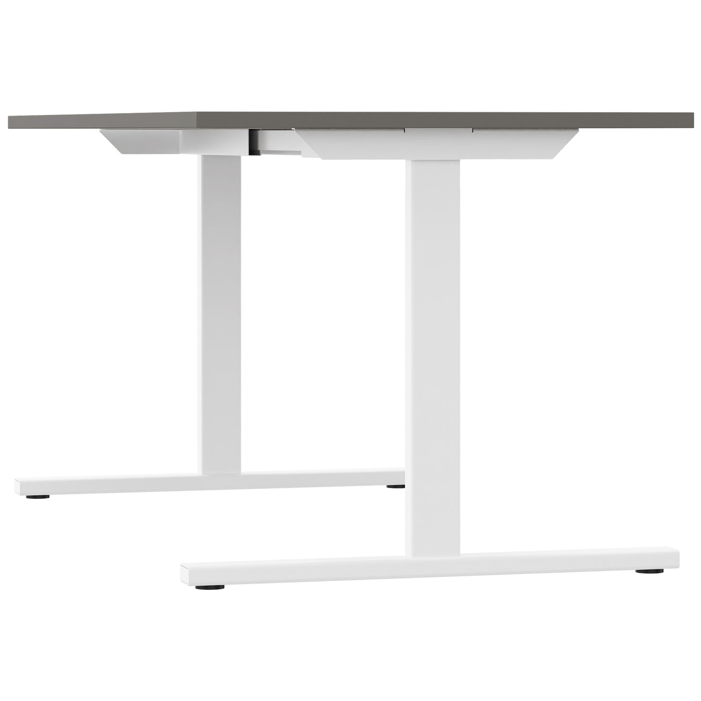 T-EASY Schreibtisch | 1200 - 1800 mm, Cubanitgrau