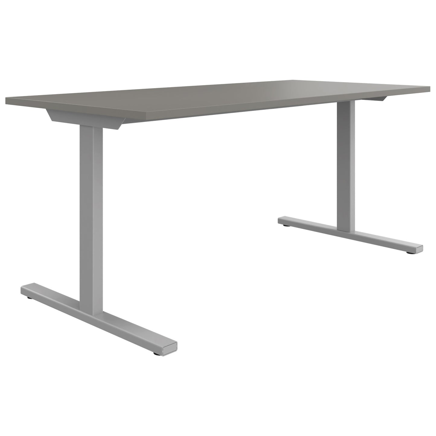 T-EASY Schreibtisch | 1200 - 1800 mm, Cubanitgrau