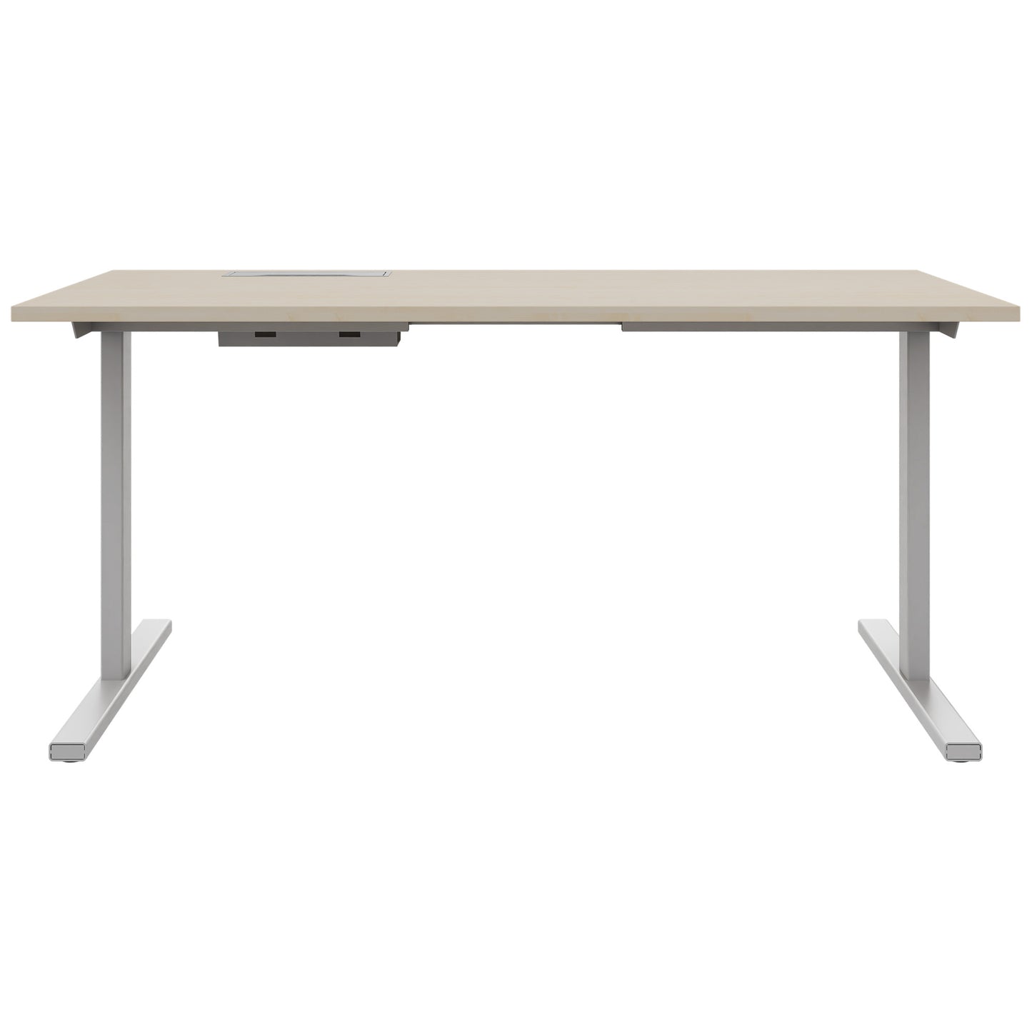 T-EASY Schreibtisch | 1200 - 1800 mm, elektrifiziert, Ahorn