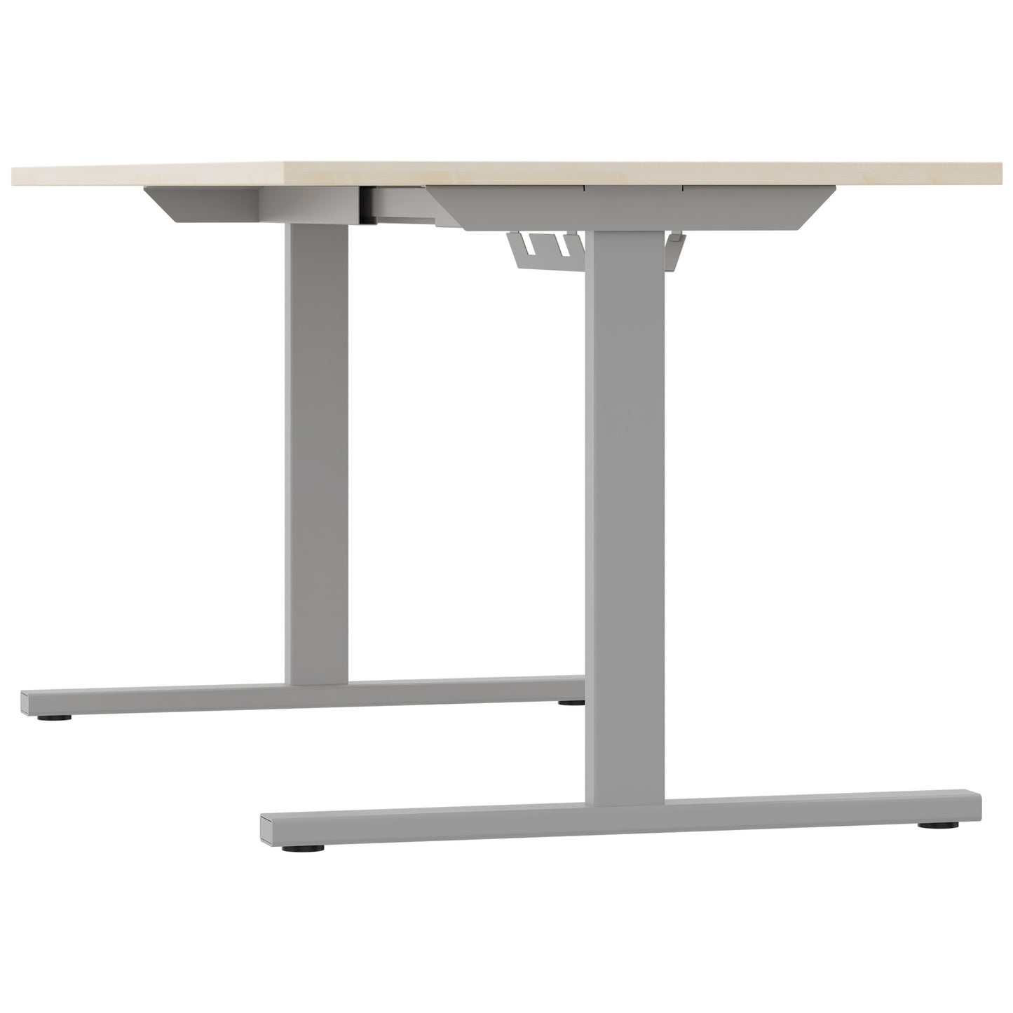 T-EASY Schreibtisch | 1200 - 1800 mm, elektrifiziert, Ahorn