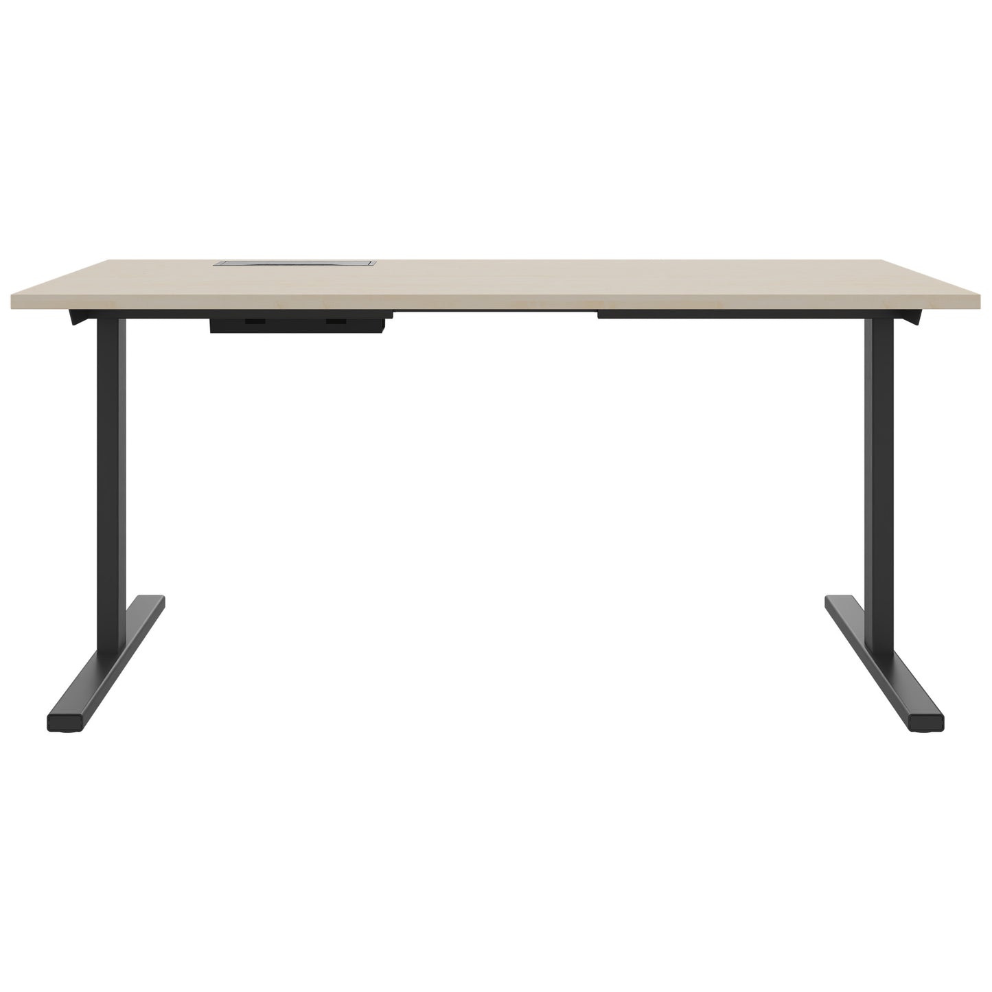T-EASY Schreibtisch | 1200 - 1800 mm, elektrifiziert, Ahorn