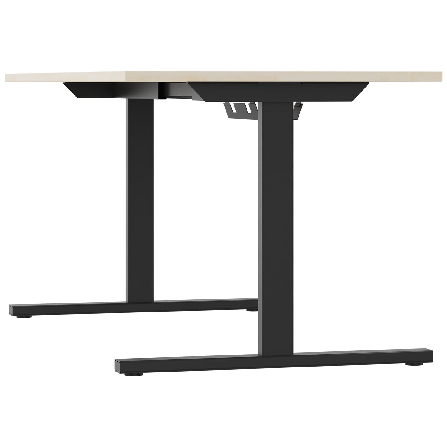 T-EASY Schreibtisch | 1200 - 1800 mm, elektrifiziert, Ahorn