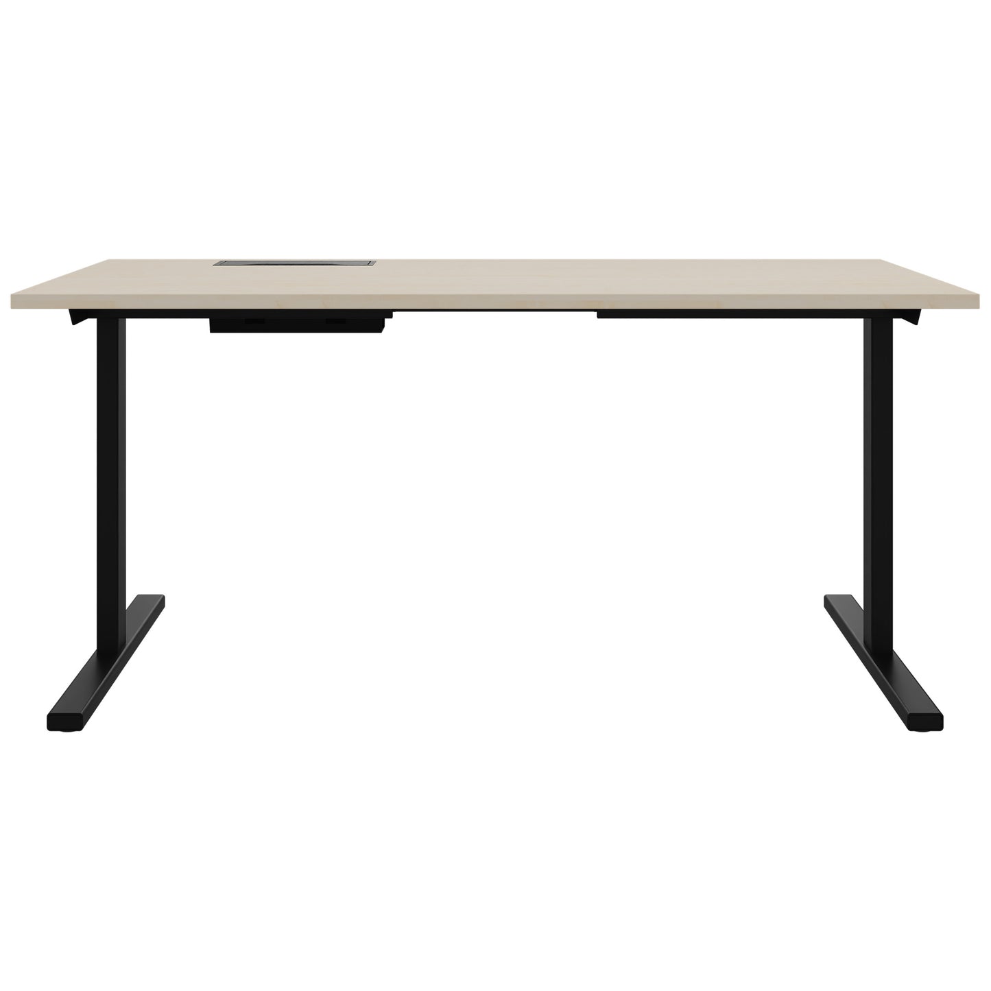 T-EASY Schreibtisch | 1200 - 1800 mm, elektrifiziert, Ahorn