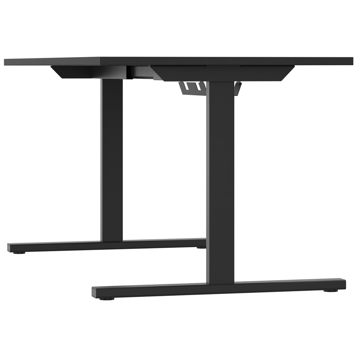 T-EASY Schreibtisch | 1200 - 1800 mm, elektrifiziert, Anthrazit