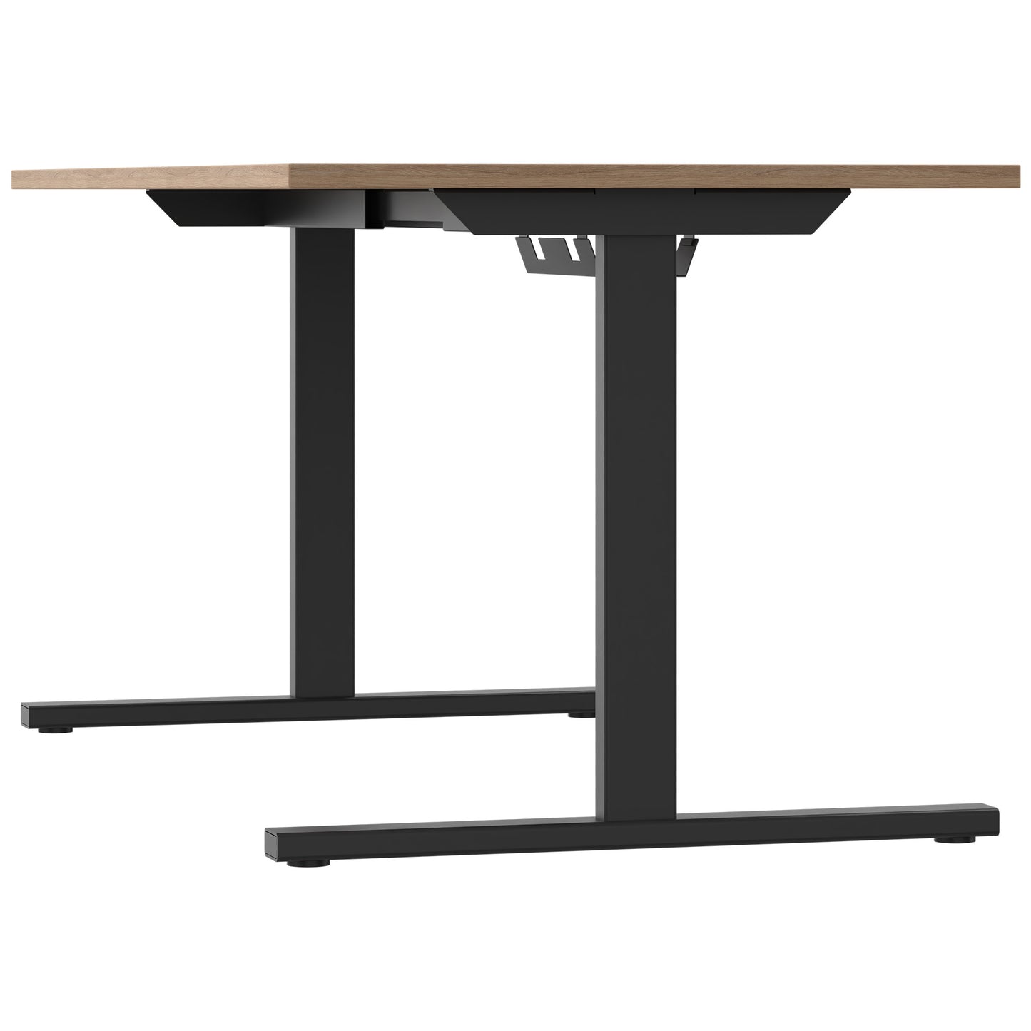 T-EASY Schreibtisch | 1200 - 1800 mm, elektrifiziert, Bernsteineiche