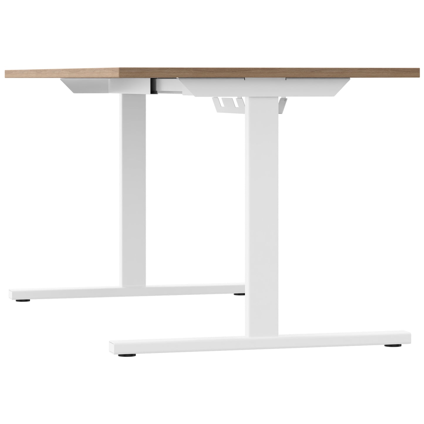 T-EASY Schreibtisch | 1200 - 1800 mm, elektrifiziert, Bernsteineiche