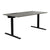 T-EASY Schreibtisch | 1200 - 1800 mm, elektrifiziert, Cubanitgrau