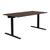 T-EASY Schreibtisch | 1200 - 1800 mm, elektrifiziert, Nussbaum