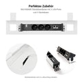 T-EASY Schreibtisch | 1200 - 1800 mm, elektrifiziert, Perlgrau - 11 Thumbnail Image