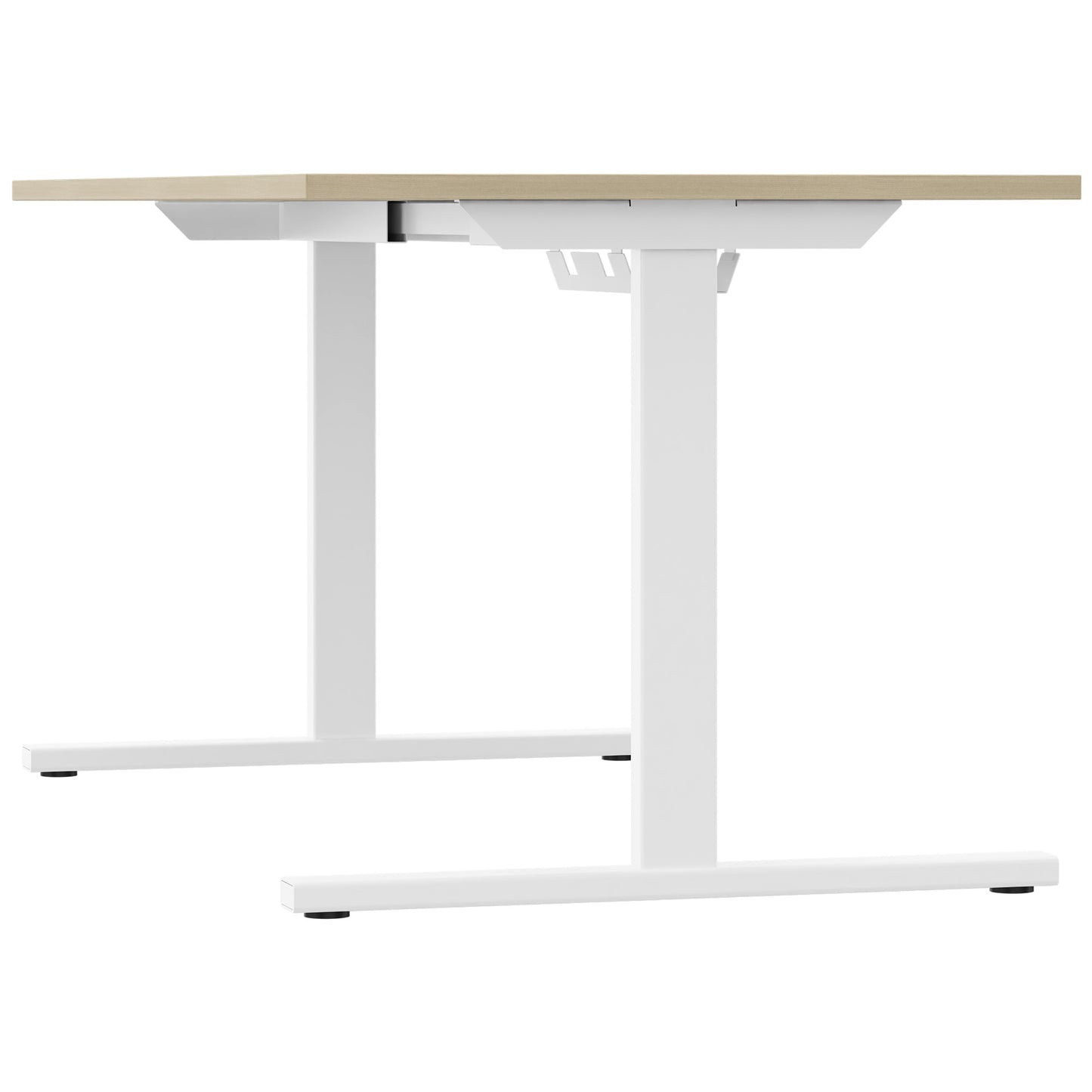 T-EASY Schreibtisch | 1200 - 1800 mm, elektrifiziert, Sandesche