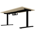 T-EASY Schreibtisch | 1200 - 1800 mm, elektrifiziert, Sandesche - 4 Thumbnail Image