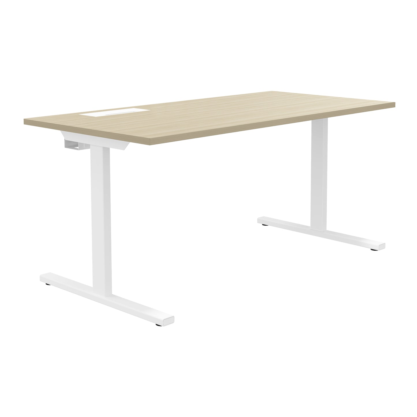 T-EASY Schreibtisch | 1200 - 1800 mm, elektrifiziert, Sandesche