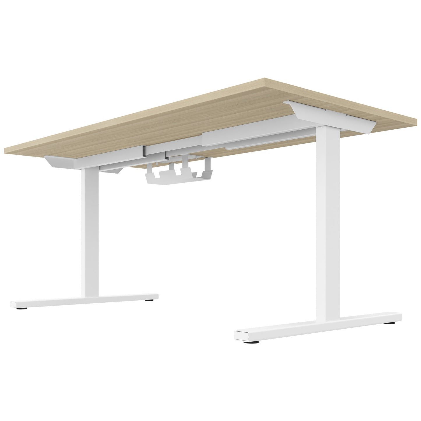 T-EASY Schreibtisch | 1200 - 1800 mm, elektrifiziert, Sandesche