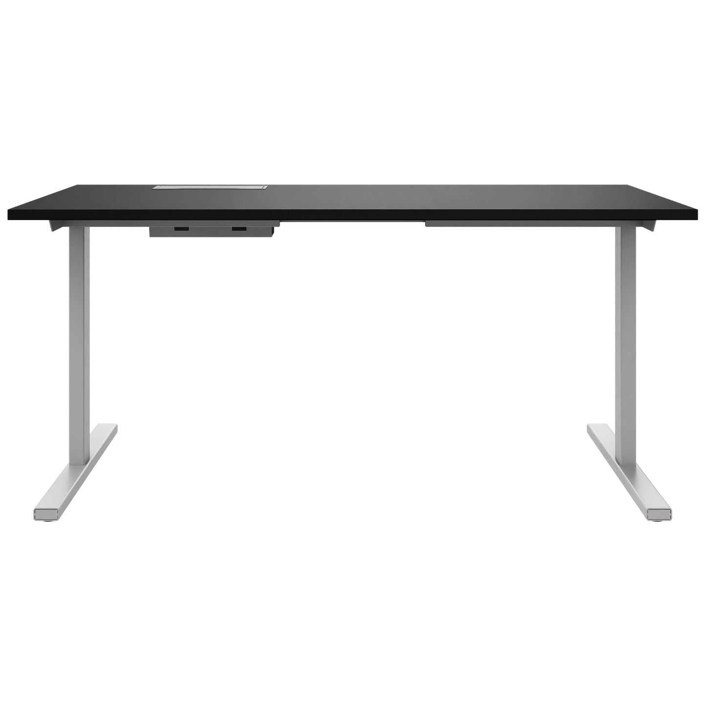 T-EASY Schreibtisch | 1200 - 1800 mm, elektrifiziert, Schwarz