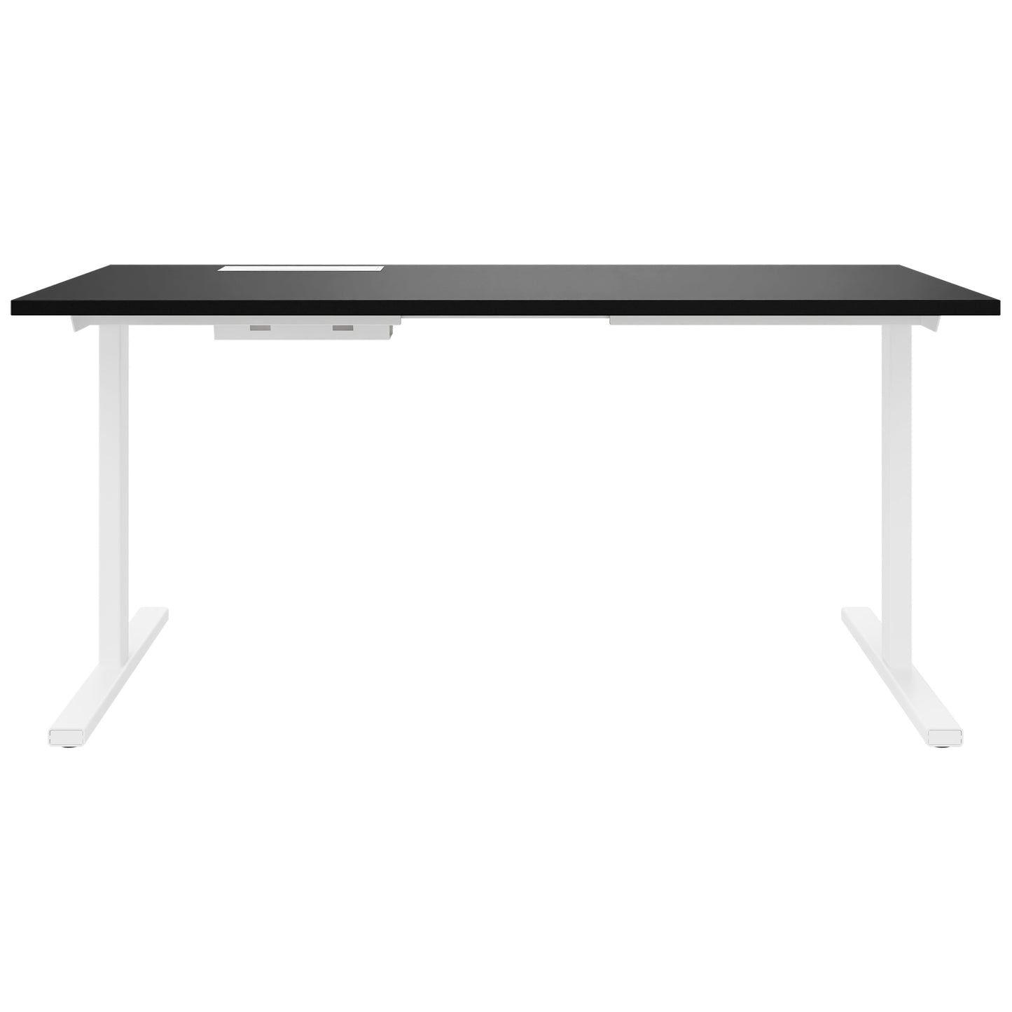 T-EASY Schreibtisch | 1200 - 1800 mm, elektrifiziert, Schwarz
