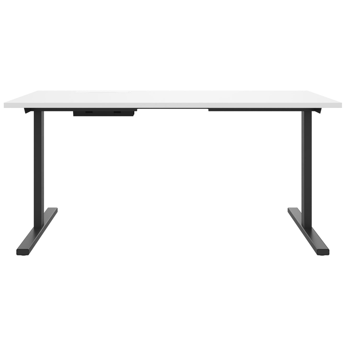 T-EASY Schreibtisch | 1200 - 1800 mm, elektrifiziert, Weiß
