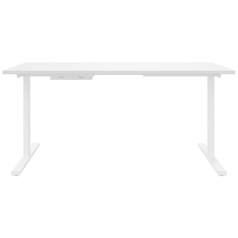 T-EASY Scrivania | 1200 - 1800 mm, elettrificato, bianco