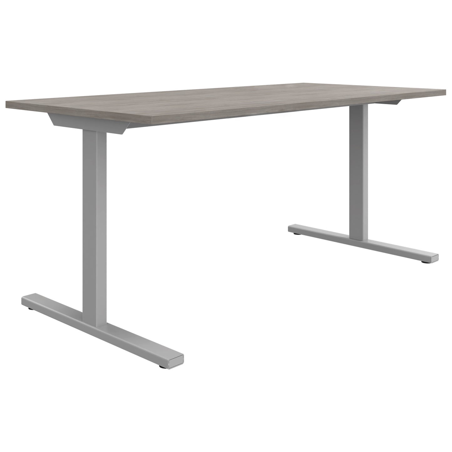 T-EASY Schreibtisch | 1200 - 1800 mm, Nordeiche grau