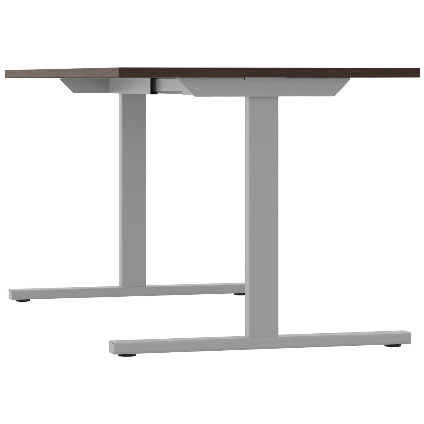 T-EASY Schreibtisch | 1200 - 1800 mm, Nussbaum
