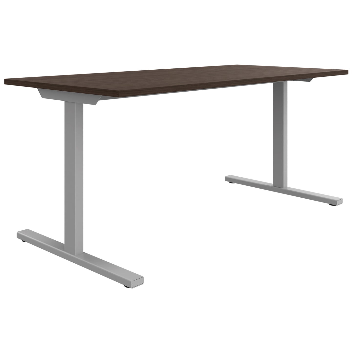 T-EASY Schreibtisch | 1200 - 1800 mm, Nussbaum