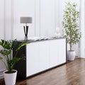 NOVA Sideboard | 2 OH, 1615 x 750 mm, Anthrazit / Weiß - 1 Thumbnail Image