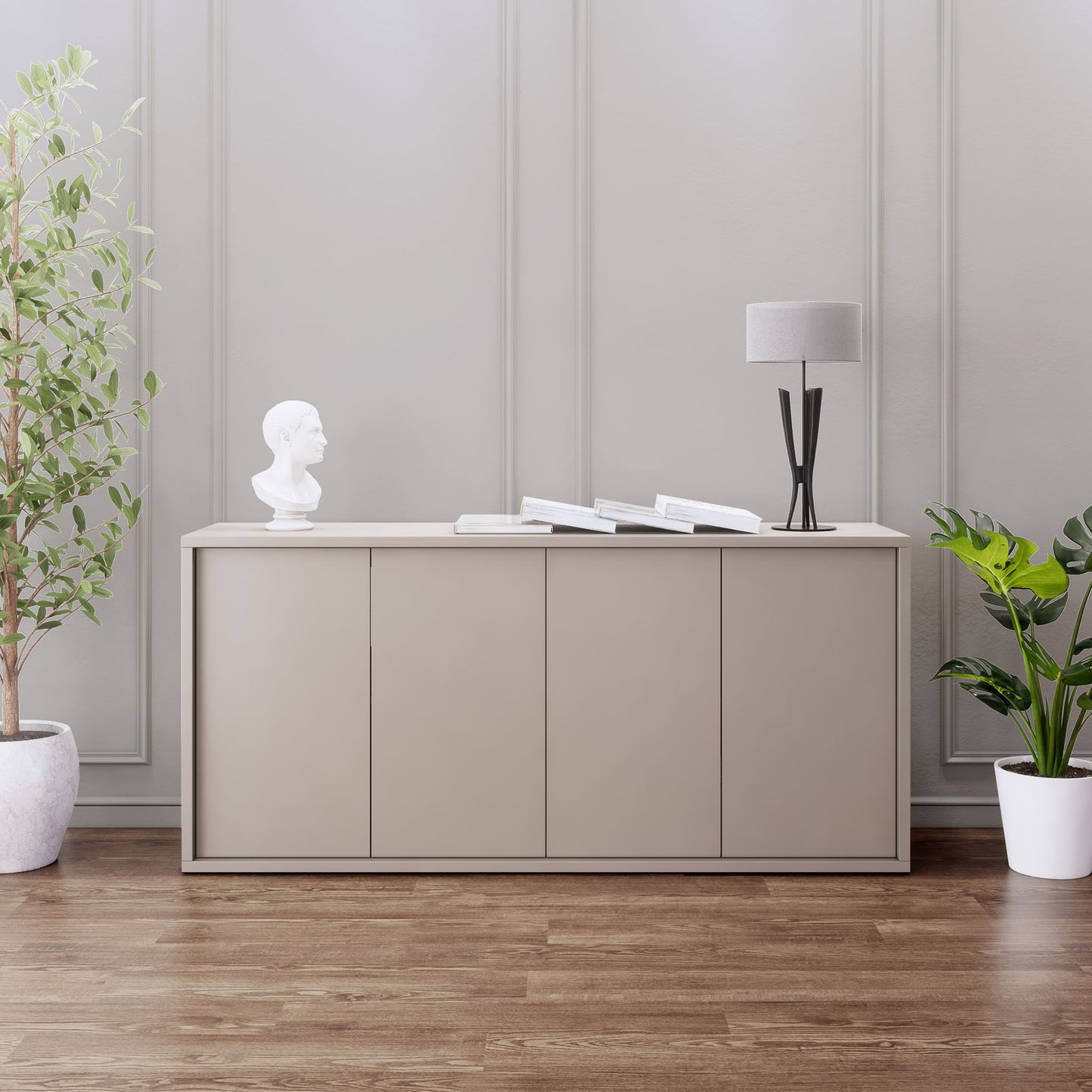 NOVA Buffet | 2 oh, 1615 x 750 mm, gris cubanite