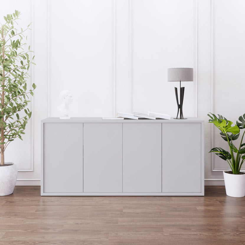 NOVA sideboard | 2 OH, 1615 x 750 mm, pearl gray