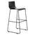 MOON WOOD bar stool | Sled frame | MDF seat shell | Metal frame | Stackable