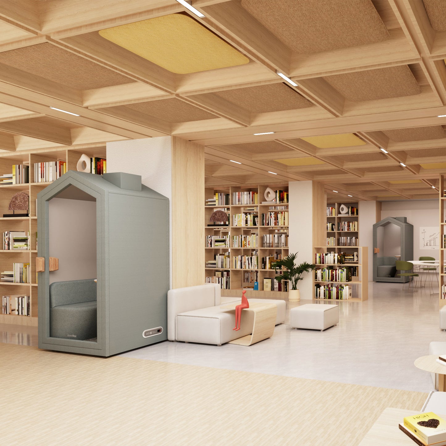 Soundbox House Quiet | Cabina telefonica raschiata, per 1 persona