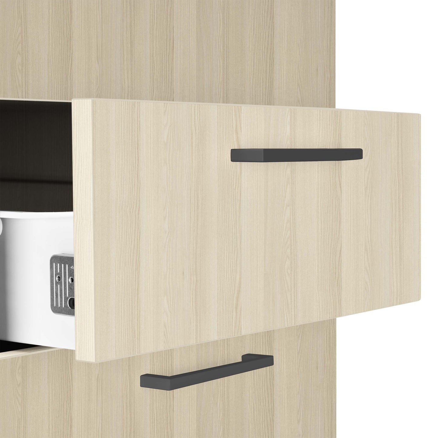 OPTIMA Container stand | 600 mm di profondità, cenere di sabbia