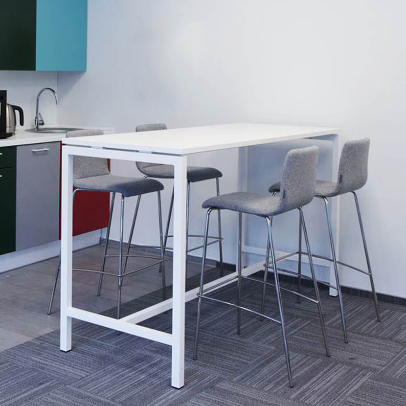 NOVA High table | 1600 x 700 mm (2 - 4 people), white