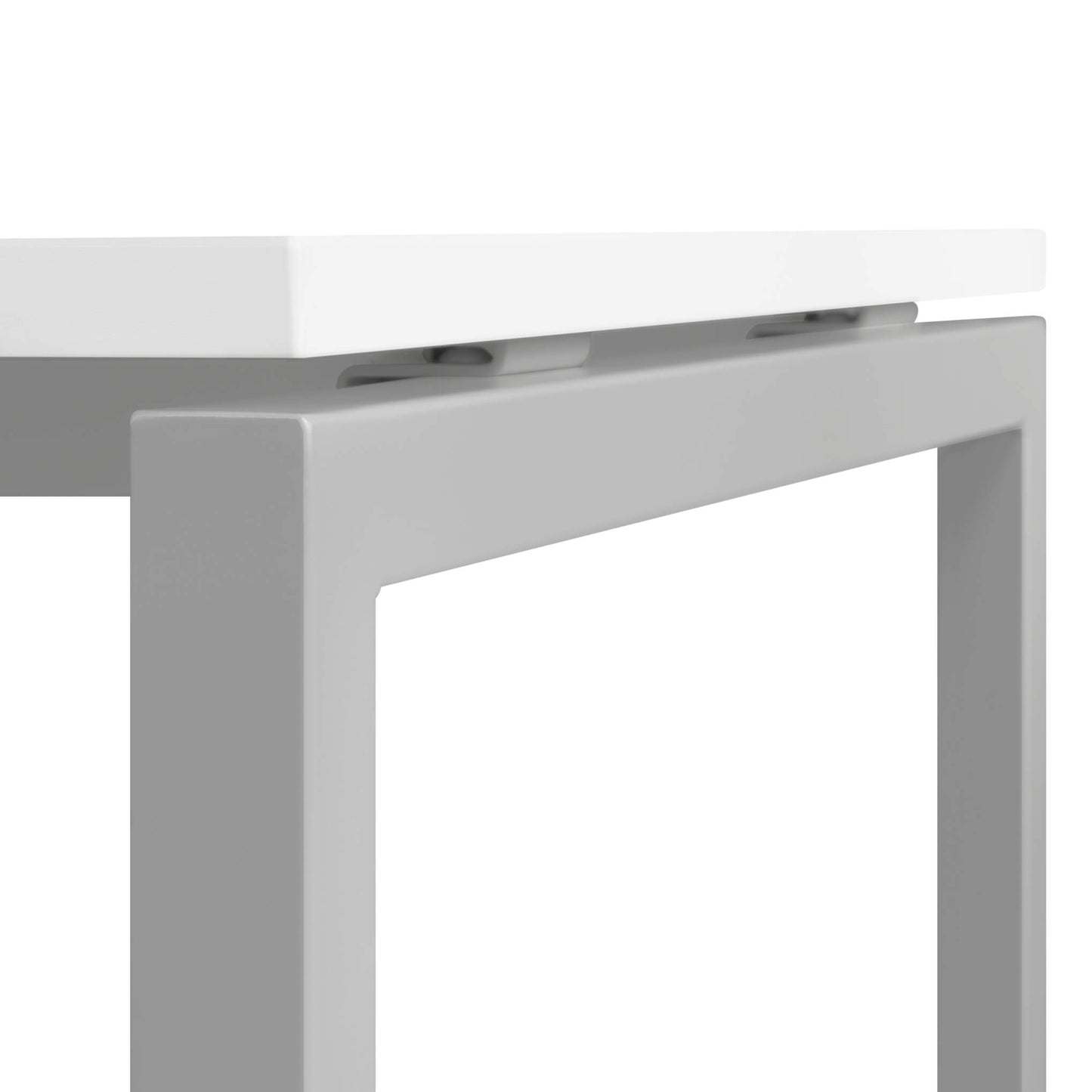 NOVA High table | 1600 x 700 mm (2 - 4 people), white