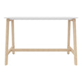 NOVA WOOD Hochtisch | Massivholz-Gestell, 1600 x 700 mm, Weiß - 3 Thumbnail Image