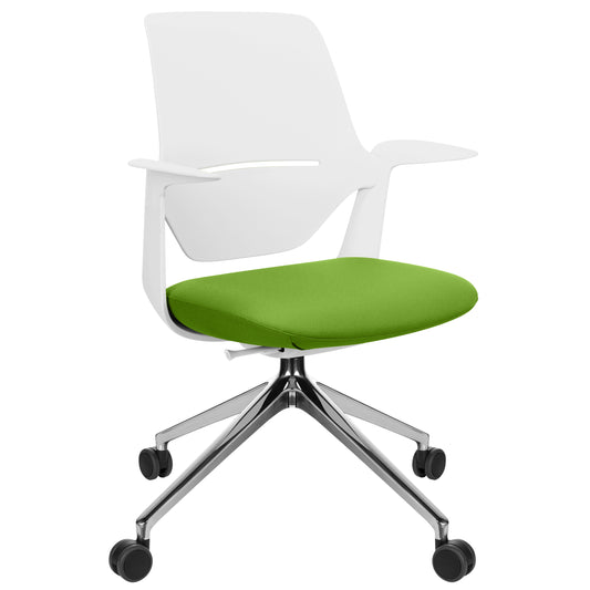 profim - TRILLO PRO swivel chair | Polished aluminum frame, synchronous mechanism, light gray