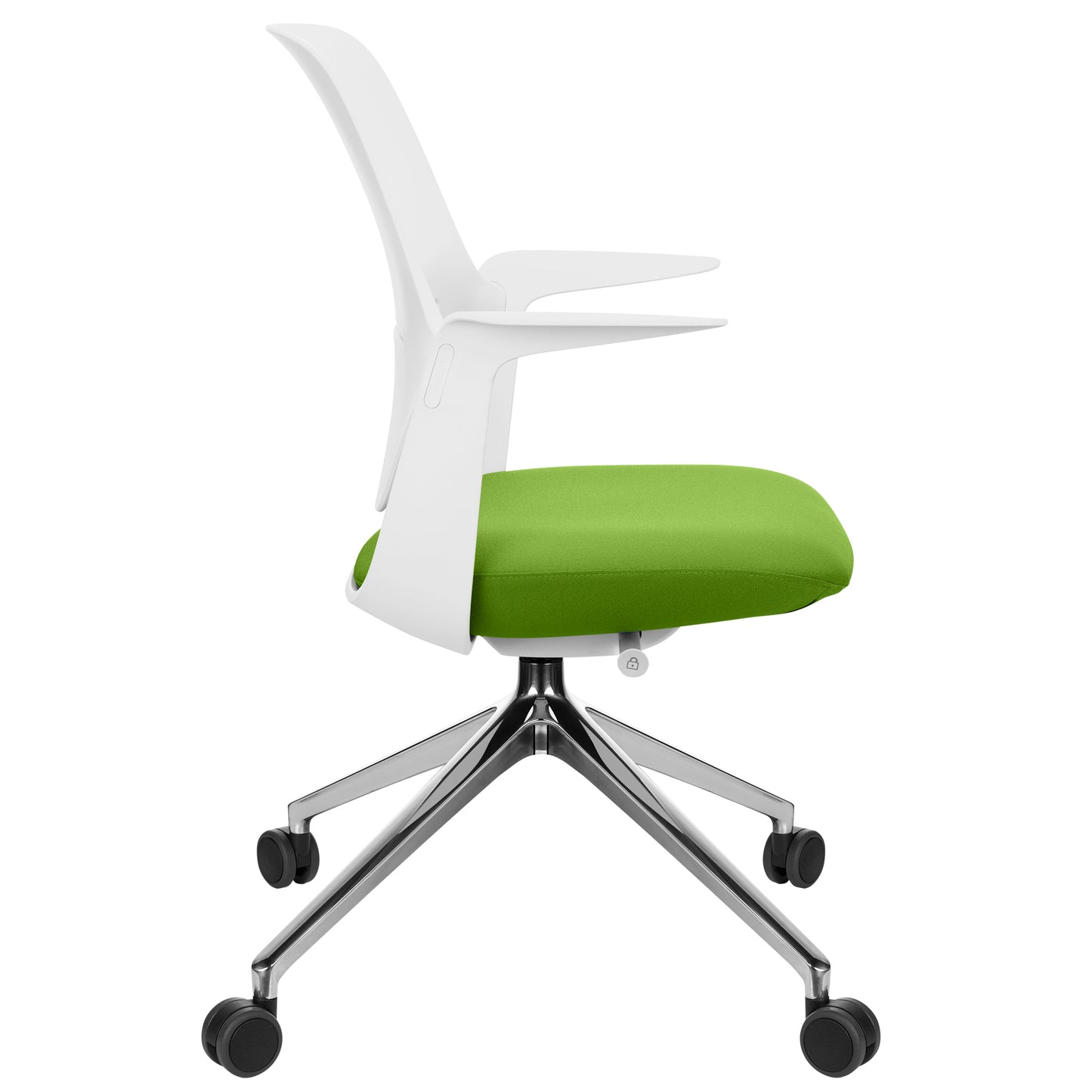 profim - TRILLO PRO swivel chair | Polished aluminum frame, synchronous mechanism, light gray